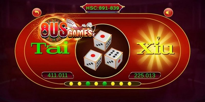 Trò chơi tài xỉu online 8US Game là một trò cá cược giải trí độc đáo